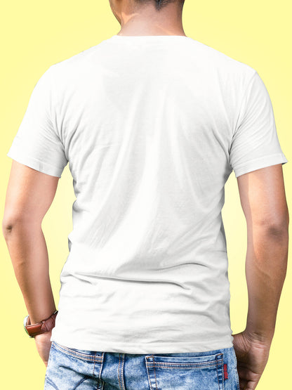 Hugger Mugger Graphic Tee – Stylish Minimalist Print White Unisex T-Shirt