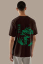 Anime My Hero Academia Izuku Midoriya Printed Black Oversized Unisex T-Shirt