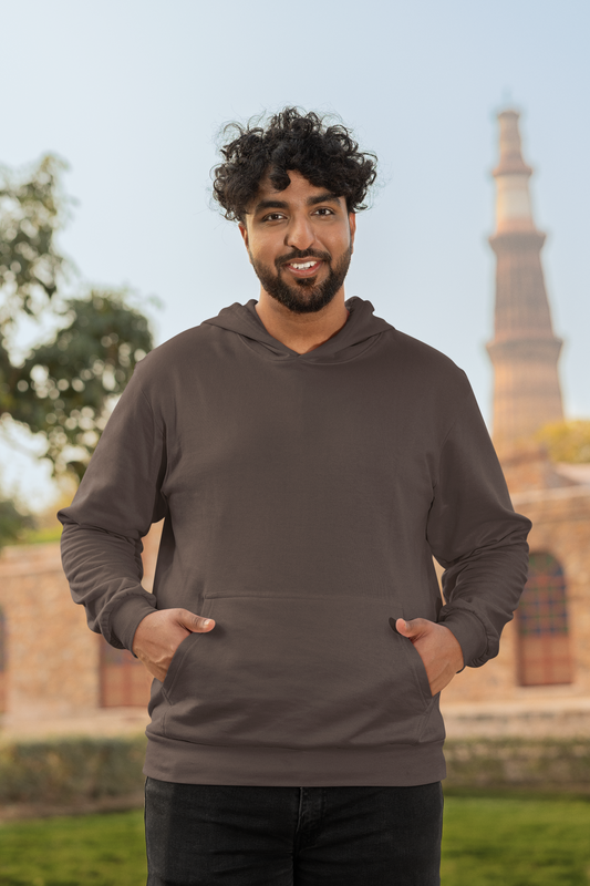 Unisex Loose Fit Coffee Hoodie
