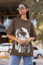 Anime One Piece Portgas D. Ace Printed Black Oversized Unisex T-Shirt